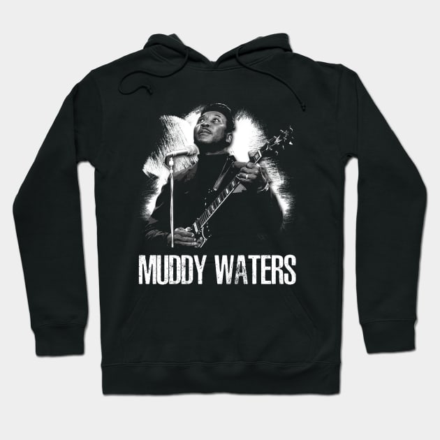 Muddy Waters' Aesthetic Visualizing Blues Authenticity Hoodie by Silly Picture